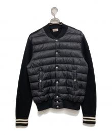 MONCLER（モンクレール）の古着「CARDIGAN TRICOT/ニット切替ダウンジャケット」｜ブラック