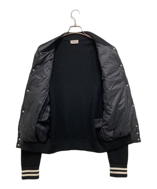 MONCLER（モンクレール）MONCLER (モンクレール) CARDIGAN TRICOT/ニット切替ダウンジャケット ブラック サイズ:Lの古着・服飾アイテム