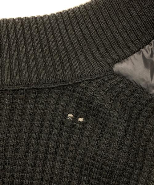 MONCLER（モンクレール）MONCLER (モンクレール) CARDIGAN TRICOT/ニット切替ダウンジャケット ブラック サイズ:Lの古着・服飾アイテム