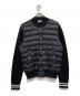 MONCLER（モンクレール）の古着「CARDIGAN TRICOT/ニット切替ダウンジャケット」｜ブラック