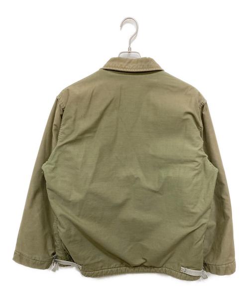 U'S NAVY（ユーエスネイビー）U'S NAVY (ユーエスネイビー) 80’sA-2デッキジャケット/ミリタリージャケット グリーン サイズ:Lの古着・服飾アイテム