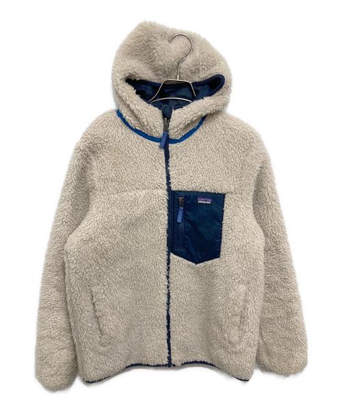 Patagonia（パタゴニア）Patagonia (パタゴニア) Reversible Ready Freddy Hoody ベージュ×ネイビー サイズ:XXLの古着・服飾アイテム