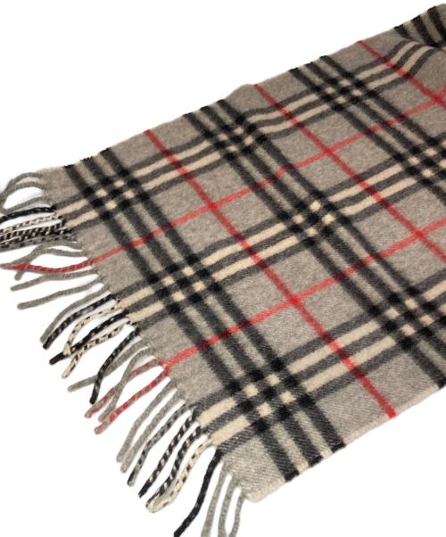 Burberry's（バーバリーズ）Burberry's (バーバリーズ) カシミヤマフラー グレーの古着・服飾アイテム