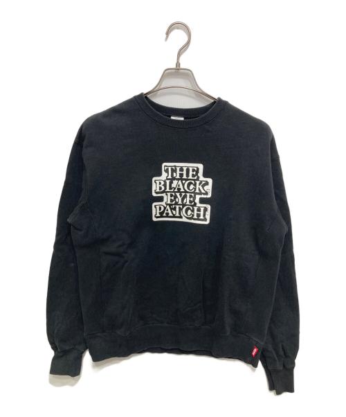 THE BLACK EYE PATCH（ブラックアイパッチ）THE BLACK EYE PATCH (ブラックアイパッチ) ロゴプリントスウェット ブラック サイズ:Sの古着・服飾アイテム