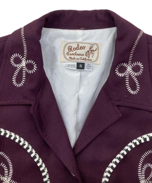 Rodeo Ranchwear（ロデオ・ランチウェア）Rodeo Ranchwear (ロデオ・ランチウェア) 70-80’s ウエスタンジャケット/ボレロジャケット パープル サイズ:Sの古着・服飾アイテム