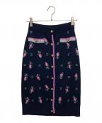 CHANELシャネル）の古着「カシミヤスカート」｜ネイビー