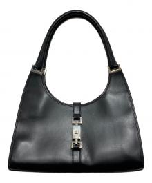 GUCCI（グッチ）の古着「ジャッキー/レザーワンショルダーバッグ」｜ブラック