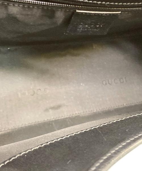GUCCI（グッチ）GUCCI (グッチ) ジャッキー/レザーワンショルダーバッグ ブラックの古着・服飾アイテム