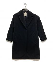 自由区（ジユウク）の古着「シャルムビーバー ロングコート」｜ブラック