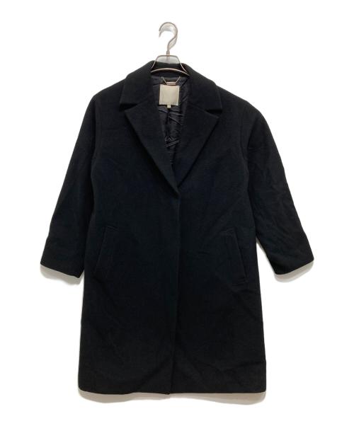 自由区（ジユウク）自由区 (ジユウク) シャルムビーバー ロングコート ブラック サイズ:SIZE38の古着・服飾アイテム