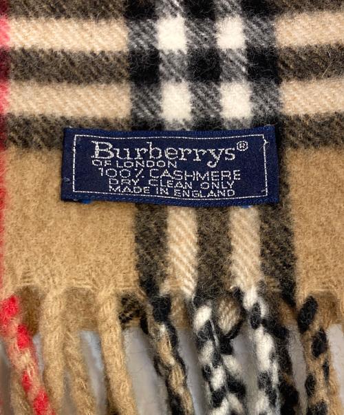 Burberry's（バーバリーズ）Burberry's (バーバリーズ) カシミヤマフラー ブラウンの古着・服飾アイテム