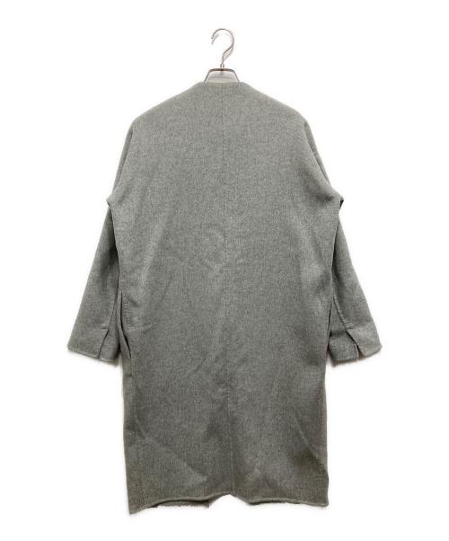 ENFOLD（エンフォルド）ENFOLD (エンフォルド) ウールリバーバイカラーコート グレー サイズ:SZIE36の古着・服飾アイテム