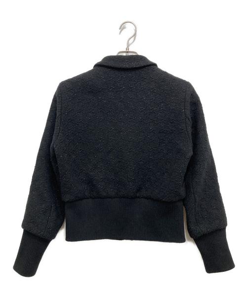 maje（マージュ）maje (マージュ) Bloppy ブークレクロップドジャケット/ツイードジャケット ブラック サイズ:SIZE38の古着・服飾アイテム