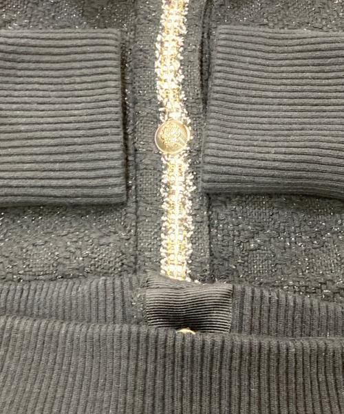 maje（マージュ）maje (マージュ) Bloppy ブークレクロップドジャケット/ツイードジャケット ブラック サイズ:SIZE38の古着・服飾アイテム