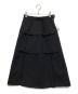 pachman（パハマン）の古着「RIBBON LINE SKIRT/リボンミディスカート」｜ブラック