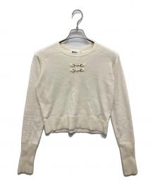 Bibiy.（ビビィ）の古着「LINA CASHMERE KNIT/クルーネックニット」｜ホワイト