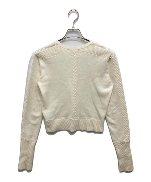 Bibiy.（ビビィ）Bibiy. (ビビィ) LINA CASHMERE KNIT/クルーネックニット ホワイト サイズ:FREEの古着・服飾アイテム
