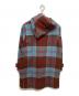 Vivienne Westwood man (ヴィヴィアン ウェストウッド マン) CHECK DUFFLE COAT/チェック柄ロングダッフルコート レッド×スカイブルー サイズ:SIZE 44：30000円