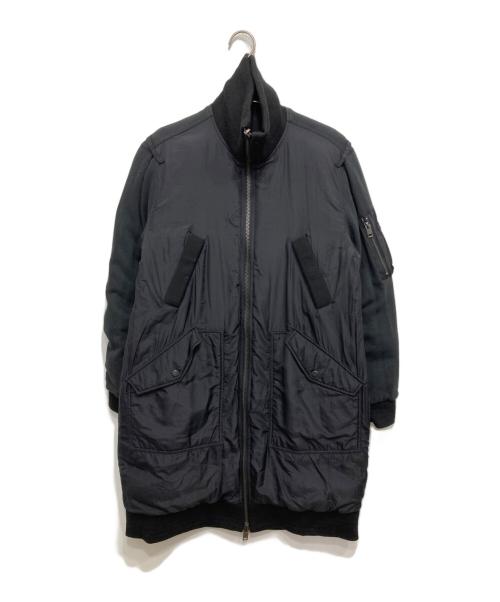 DIESEL（ディーゼル）DIESEL (ディーゼル) リバーシブルダウンコート ブラック サイズ:Mの古着・服飾アイテム