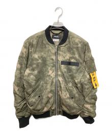 DIESEL（ディーゼル）の古着「MA-1ジャケット」｜グリーン