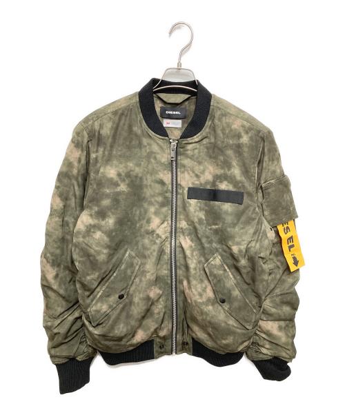 DIESEL（ディーゼル）DIESEL (ディーゼル) MA-1ジャケット グリーン サイズ:Lの古着・服飾アイテム