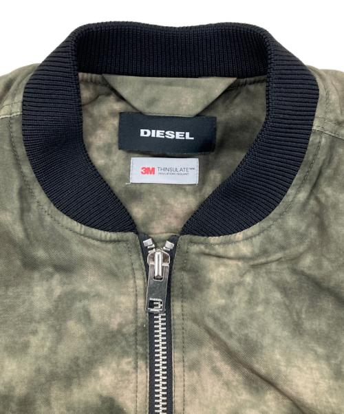 DIESEL（ディーゼル）DIESEL (ディーゼル) MA-1ジャケット グリーン サイズ:Lの古着・服飾アイテム