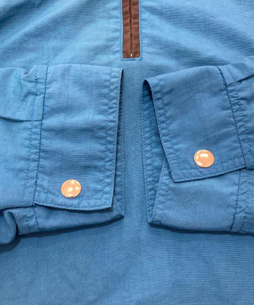 stussy（ステューシー）stussy (ステューシー) 90’S アノラックパーカー ブルー×ブラック サイズ:Lの古着・服飾アイテム