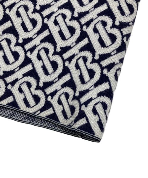 BURBERRY（バーバリー）BURBERRY (バーバリー) TBモノグラム総柄ニットミニスカート ネイビー サイズ:Mの古着・服飾アイテム