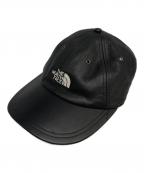 SUPREME×THE NORTH FACEシュプリーム×ザ ノース フェイス）の古着「Leather 6-Panel Hat/キャップ」｜ブラック