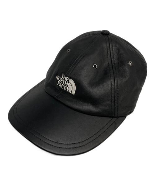 SUPREME（シュプリーム）SUPREME (シュプリーム) THE NORTH FACE (ザ ノース フェイス) Leather 6-Panel Hat/キャップ ブラックの古着・服飾アイテム