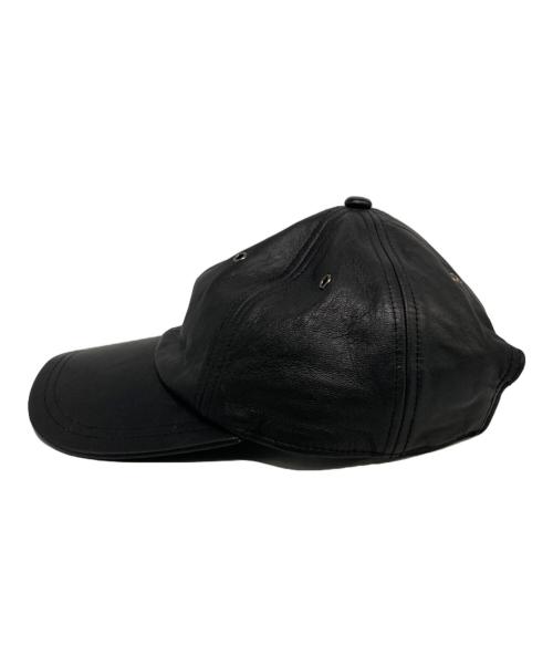 SUPREME（シュプリーム）SUPREME (シュプリーム) THE NORTH FACE (ザ ノース フェイス) Leather 6-Panel Hat/キャップ ブラックの古着・服飾アイテム