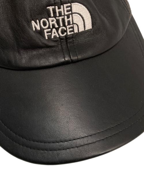 SUPREME（シュプリーム）SUPREME (シュプリーム) THE NORTH FACE (ザ ノース フェイス) Leather 6-Panel Hat/キャップ ブラックの古着・服飾アイテム