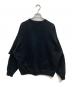 COOTIE PRODUCTIONS (クーティープロダクツ) CELLIE CREWNECK SWEATSHIRT/レイヤードスウェット ブラック サイズ:M：12000円