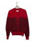 Maison Margiela（メゾンマルジェラ）の古着「ボーダーカーディガン」｜レッド
