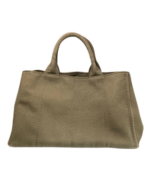 PRADA（プラダ）PRADA (プラダ) canapa/トートバッグ オリーブの古着・服飾アイテム