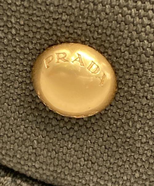 PRADA（プラダ）PRADA (プラダ) canapa/トートバッグ オリーブの古着・服飾アイテム