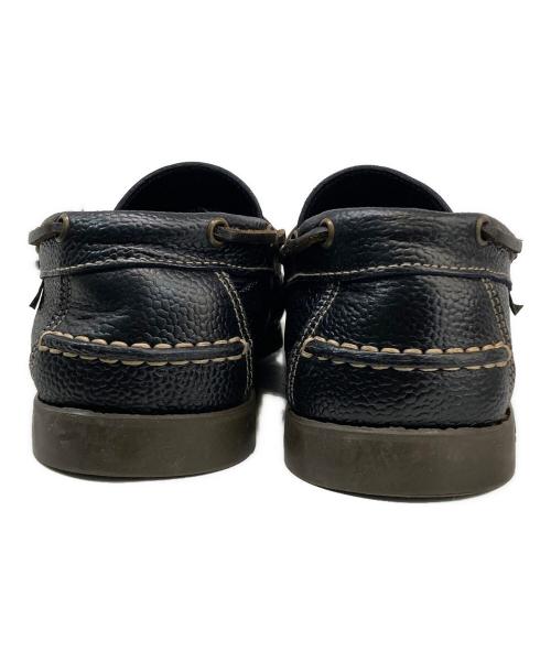 PARABOOT（パラブーツ）PARABOOT (パラブーツ) BEAMS (ビームス) コインローファー ブラック×ブラウン サイズ:7 1/2の古着・服飾アイテム