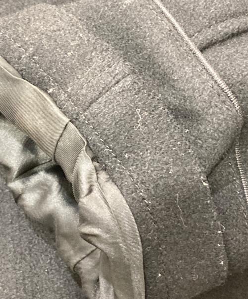 BURBERRY BLACK LABEL（バーバリーブラックレーベル）BURBERRY BLACK LABEL (バーバリーブラックレーベル) ジャガードチェックメルトンPコート ブラック サイズ:Lの古着・服飾アイテム