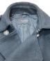 中古・古着 BURBERRY BLACK LABEL (バーバリーブラックレーベル) ジャガードチェックメルトンPコート ブラック サイズ:L：14000円
