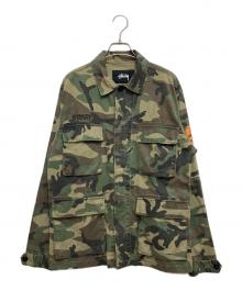 stussy（ステューシー）の古着「迷彩柄ミリタリージャケット」｜グリーン