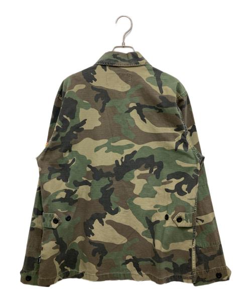 stussy（ステューシー）stussy (ステューシー) 迷彩柄ミリタリージャケット グリーン サイズ:Sの古着・服飾アイテム