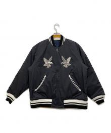 CMF OUTDOOR GARMENT（コンフィーアウトドアガーメント）の古着「Ska Jacket COEXIST BRIGHT/中綿リバーシブルスカジャン」｜ブラック