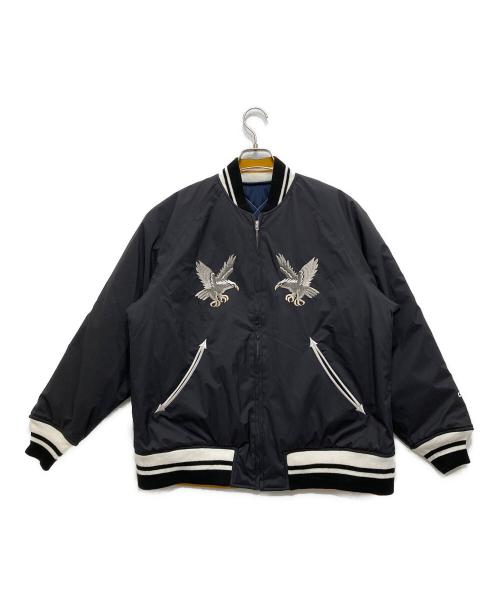 CMF OUTDOOR GARMENT（コンフィーアウトドアガーメント）CMF OUTDOOR GARMENT (コンフィーアウトドアガーメント) Ska Jacket COEXIST BRIGHT/中綿リバーシブルスカジャン ブラック サイズ:Sの古着・服飾アイテム
