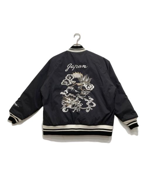 CMF OUTDOOR GARMENT（コンフィーアウトドアガーメント）CMF OUTDOOR GARMENT (コンフィーアウトドアガーメント) Ska Jacket COEXIST BRIGHT/中綿リバーシブルスカジャン ブラック サイズ:Sの古着・服飾アイテム