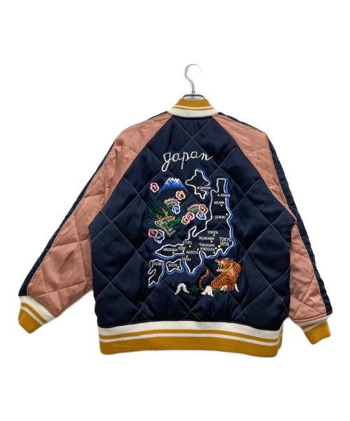 CMF OUTDOOR GARMENT（コンフィーアウトドアガーメント）CMF OUTDOOR GARMENT (コンフィーアウトドアガーメント) Ska Jacket COEXIST BRIGHT/中綿リバーシブルスカジャン ブラック サイズ:Sの古着・服飾アイテム