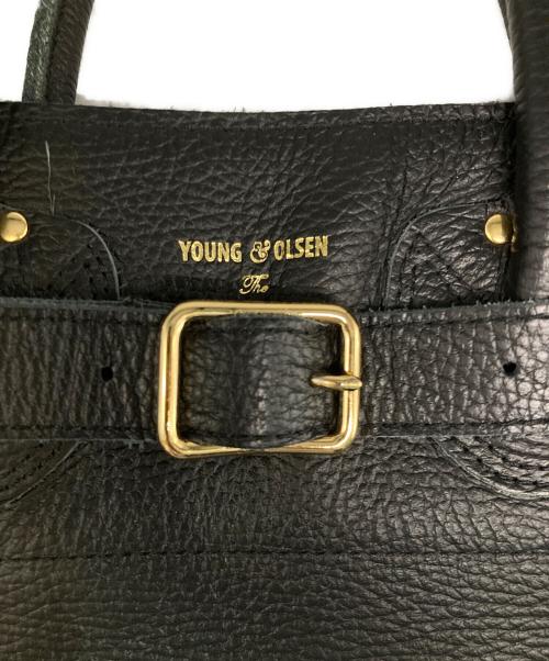 YOUNG & OLSEN The DRYGOODS STORE（ヤングアンドオルセン ザ ドライグッズストア）YOUNG & OLSEN The DRYGOODS STORE (ヤングアンドオルセン ザ ドライグッズストア) FRAMeWORK (フレームワーク) 別注レザートートバッグ ブラックの古着・服飾アイテム