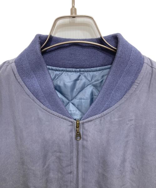 JUN MEN（ジュンメン）JUN MEN (ジュンメン) 背面刺繍ロゴ シルクブルゾン ラベンダー サイズ:freeの古着・服飾アイテム