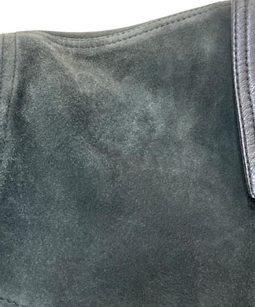 NUDIE JEANS（ヌーディー・ジーンズ）NUDIE JEANS (ヌーディー・ジーンズ) 切替レザートラッカージャケット ブラック サイズ:Sの古着・服飾アイテム