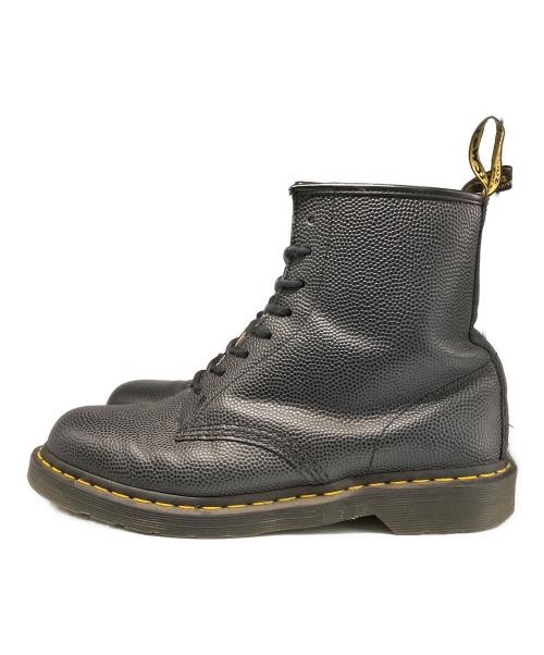 Dr.Martens（ドクターマーチン）Dr.Martens (ドクターマーチン) stussy (ステューシー) EYE BOOT  Black Leopard  PEBBLE+ITALIAN HAIR ON/8ホールブーツ ブラック サイズ:SIZE45の古着・服飾アイテム