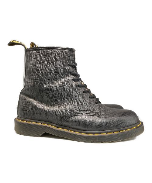 Dr.Martens（ドクターマーチン）Dr.Martens (ドクターマーチン) stussy (ステューシー) EYE BOOT  Black Leopard  PEBBLE+ITALIAN HAIR ON/8ホールブーツ ブラック サイズ:SIZE45の古着・服飾アイテム